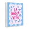 Stupell Industries La Dolce Vita Blue Pink Framed Giclee, design by Dominique Vari